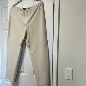Eileen Fisher Women's Beige Straight Leg Pants